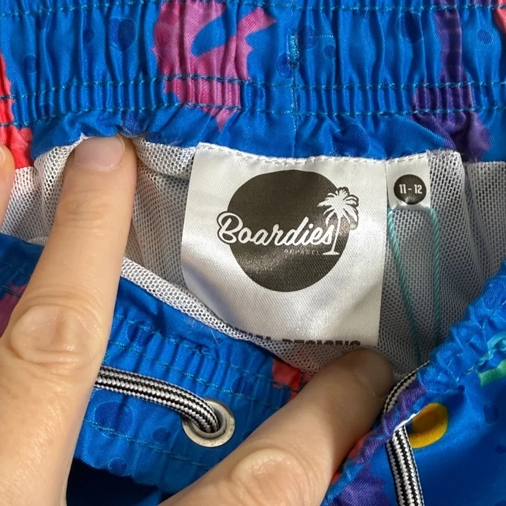 Boardies seahorse II kids swim trunks size 11-12 NWT